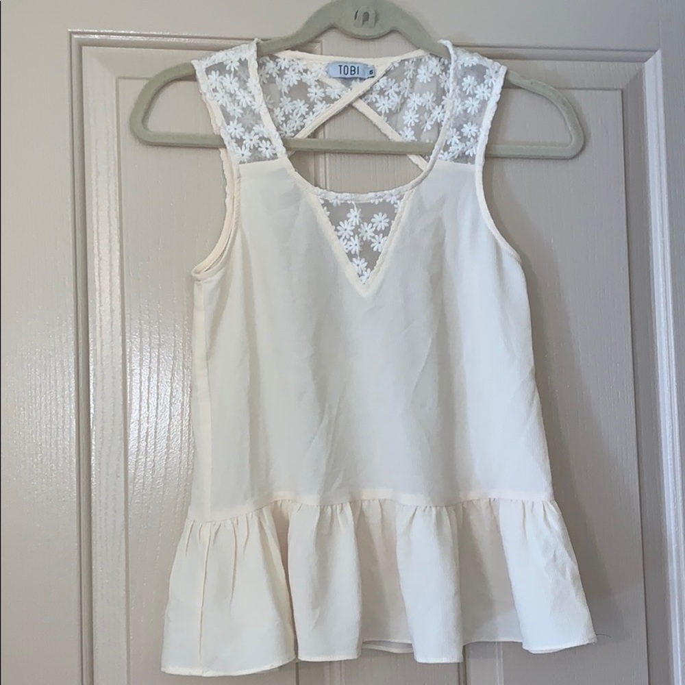 Cream colored blouse